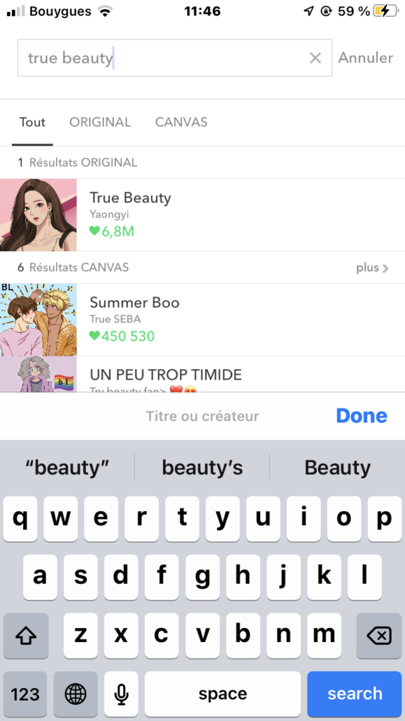 True Beauty Webtoon