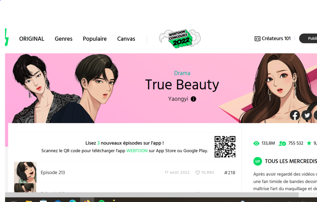 True Beauty Webtoon