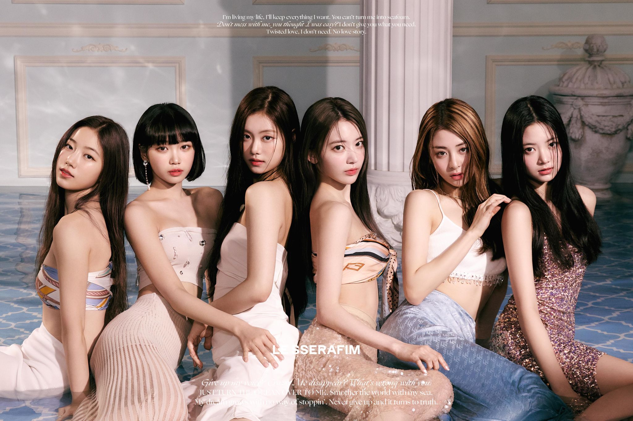 Les membres de LE SSERAFIM